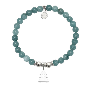 HELP Collection: Christmas Tree Charm with Mountain Jade Charity Bracelet